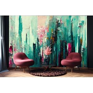 Papier peint city art haut de gamme 200g 250x450 cm 9 lés