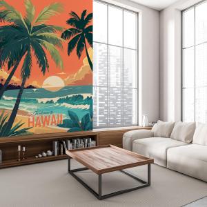 Papier peint coucher de soleil à Hawaï 208x270 cm