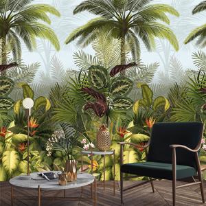 Papier peint decor tropical fleuri 159x280 cm