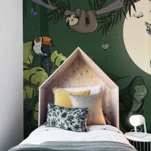 Papier peint enfant panoramique enfant jungle couleurs 255…