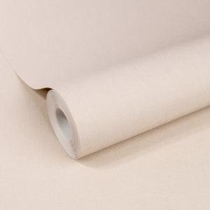 Papier peint intissé uni basique textile beige 1005x52cm