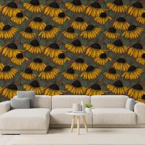 Papier peint jardin de tournesols 156x270 cm