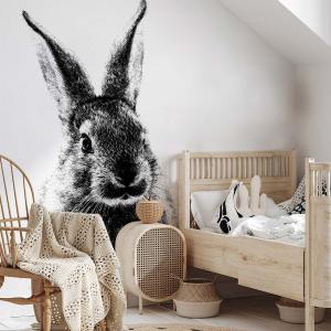 Papier peint lapin géant 208x270 cm