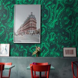 Papier Peint Malachite,papier écologique fin,200x280cm,8 fe…