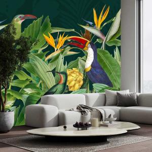 Papier peint oiseaux des tropiques 364x270 cm