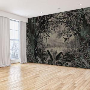 Papier peint panoramique arbre paysage ancien 364x270cm
