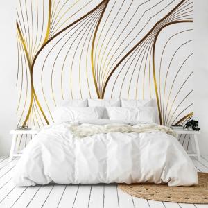 Papier peint panoramique - Blanc - intissé - 5 lés : 240x27…