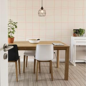 Papier peint panoramique ciel ciselé rose 300x250cm