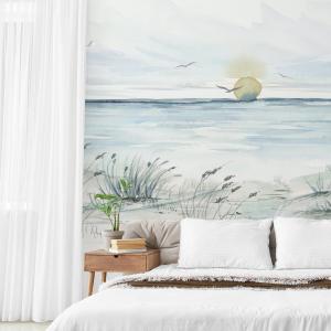 Papier peint panoramique coucher de soleil couleurs 450x250…