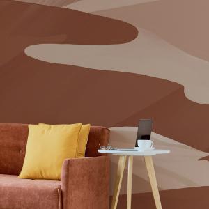 Papier peint panoramique dunes 170 x 250 cm brun