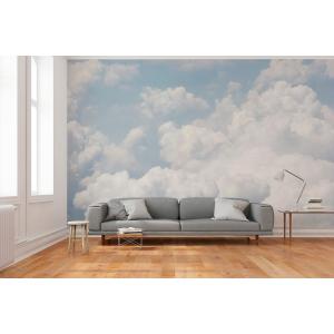 Papier peint panoramique en papier bleu ciel 432x280
