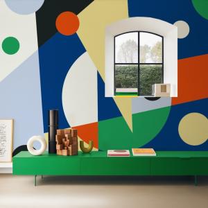 Papier peint panoramique intissé - Multicolore - 9 lés : 43…