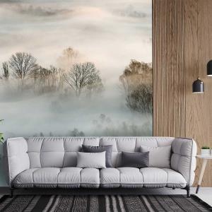 Papier peint panoramique la toscane sous la brume 364x270cm