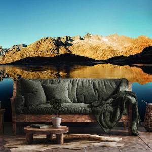 Papier peint panoramique lac de haute montagne 364x270cm