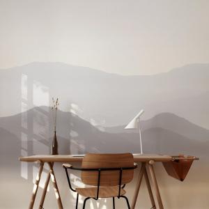 Papier peint panoramique misty mountains beige 340x250cm-ma…