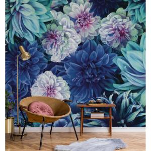Papier peint panoramique motif floral Multicolore 192x280cm