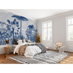 Papier peint panoramique motif imprimé Bleu marine 432x300c…