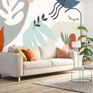 Papier peint panoramique - Multicolore - intissé - 9 lés :…