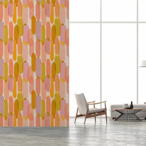 Papier peint patchwork pastel 156x270 cm