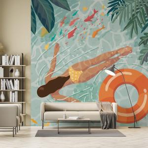 Papier peint piscines lagon 260x270 cm