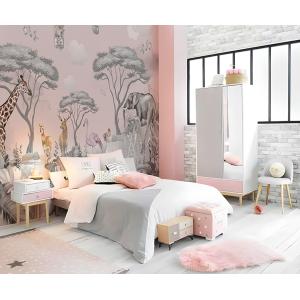 Papier peint savane rose haut de gamme 200g 250x450 cm 9 lé…