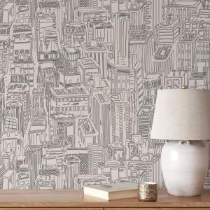 Papier Peint Skyscrapers,papier écologique fin,200x280cm,8…