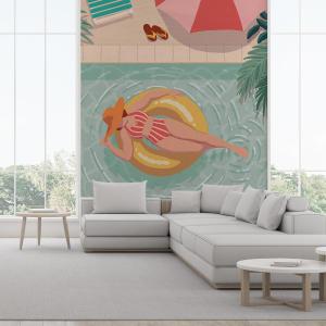 Papier peint sur papier piscines et farniente 260x270 cm