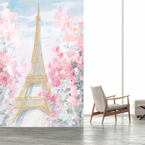 Papier peint tour eiffel en aquarelle 208x270 cm