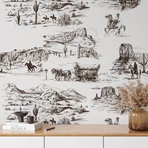 Papier Peint Western,papier écologique fin,200x280cm,8 feui…