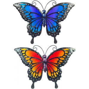 Papillon en métal coloré (lot de 2)