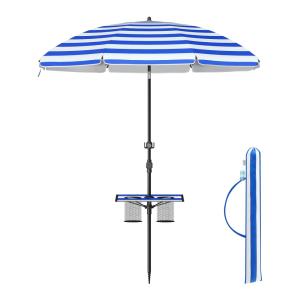 Parasol 160 cm upf 50  inclinaison de 30° des 2 côtés bleu…