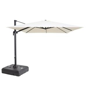Parasol 3x3m 360° inclinable   pied à lester 100L sur roues…