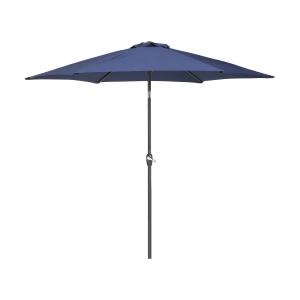 Parasol bleu marine pour jardin 267 cm