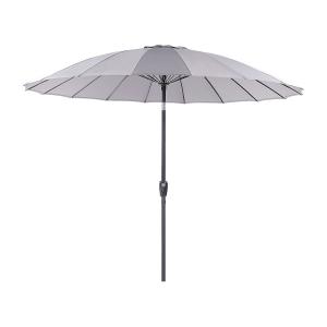 Parasol de jardin ⌀ 2.55 m gris clair