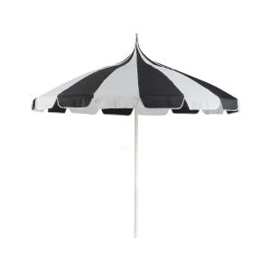 Parasol de jardin 245 cm noir blanc