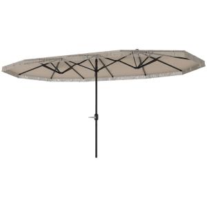 Parasol de jardin exterieur double rectangulaire toile 180…