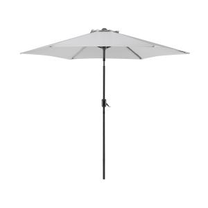 Parasol de jardin gris clair ⌀ 270 cm