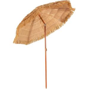 Parasol de jardin pliable en plastique imitation paille 175…