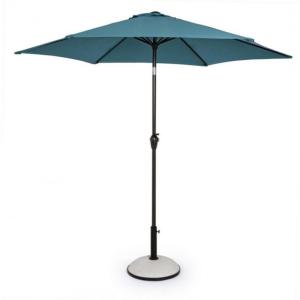 Parasol de jardin rond avec mât central en aluminium et toi…