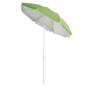 Parasol de plage octogonal polyester anti-uv vert