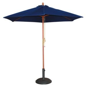 Parasol de terrasse professionnel bleu marine à poulie de ø…
