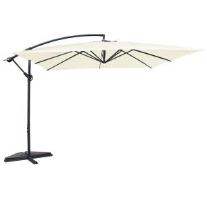 Parasol déporté 3 x 3 m écru