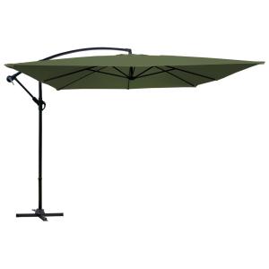 Parasol déporté 3 x 3 m vert cactus