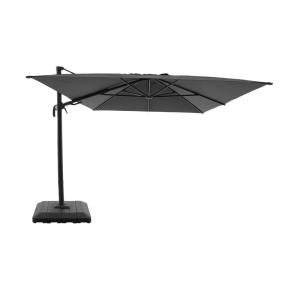 Parasol déporté 3x4m   housse   base anthracite