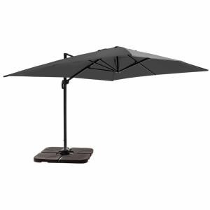Parasol déporté 4x3 m 360° inclinable   4 dalles à lester g…