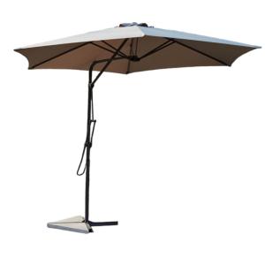 Parasol déporté avec ouverture innovante diamètre 3 m gris…