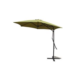 Parasol déporté avec ouverture innovante diamètre 3m vert