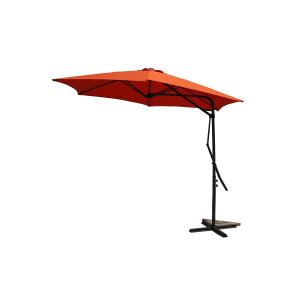 Parasol déporté avec ouverture innovante Ø 3m terracotta