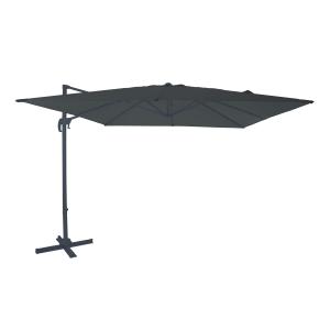 Parasol déporté carré, aluminium anthracite, 300x300cm