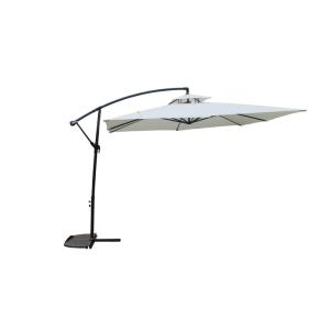 Parasol déporté carré écru